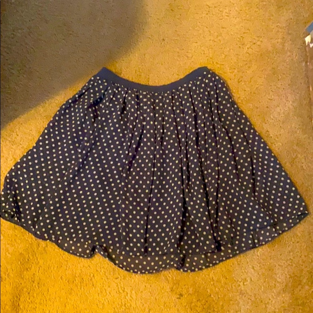 Blue Polka-Dot Skirt